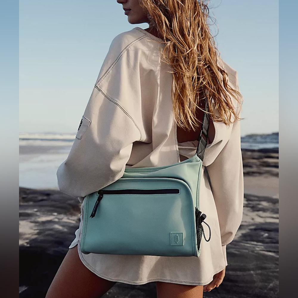 ***SOLD OUT*** FREE PEOPLE All Weather Mini Messenger Bag NWT Seafoam - Picture 1 of 16